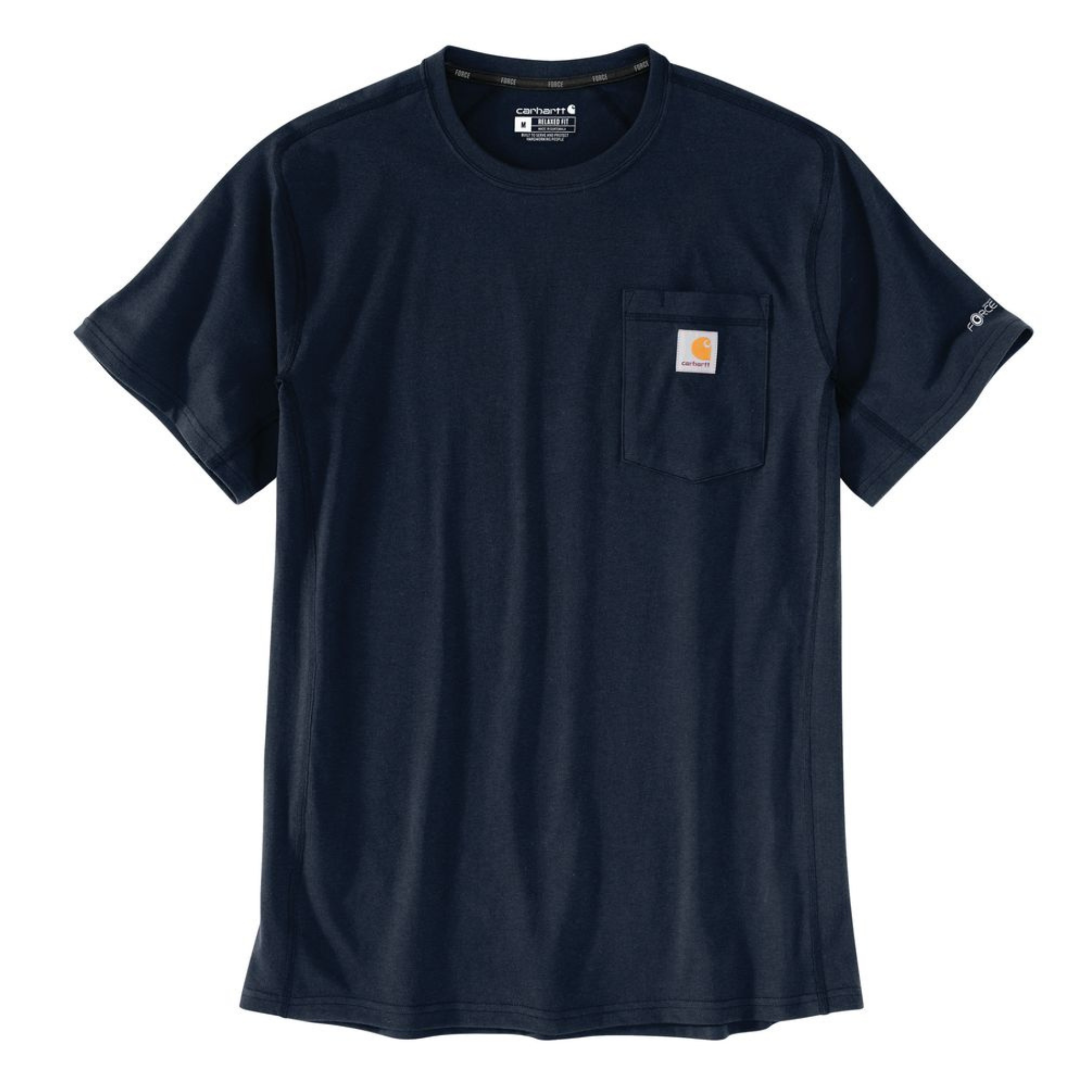 Carhartt Force Relaxed Fit Short-Sleeve Navy Pocket T-Shirt from Columbia Safety